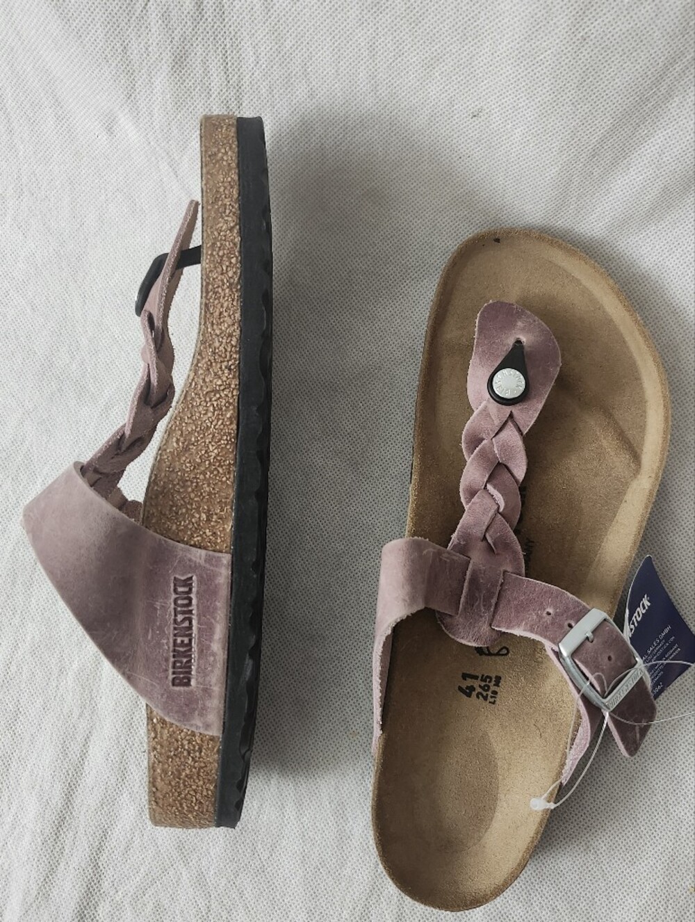 Birkenstock Womens Gizeh Braid Sandal In Lavender Sz 10